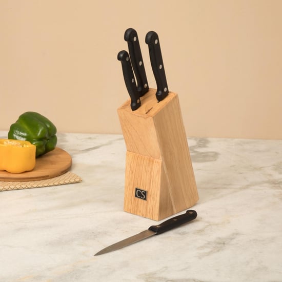 Truffles-Scheffield Solid Knife set - Stainless Steel -Black