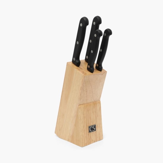 Truffles-Scheffield Solid Knife set - Stainless Steel -Black
