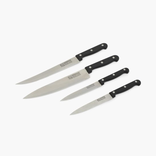 Truffles-Scheffield Solid Knife set - Stainless Steel -Black