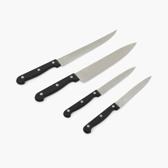 Truffles-Scheffield Solid Knife set - Stainless Steel -Black