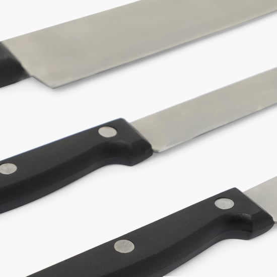 Truffles-Scheffield Solid Knife set - Stainless Steel -Black