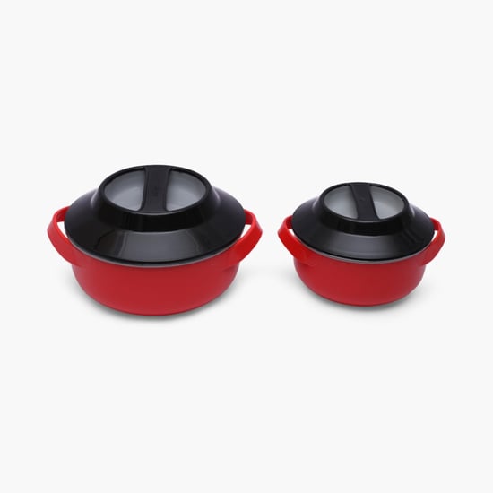 MILTON Microwow Casserole With Lid-Set Of 2 Pcs.