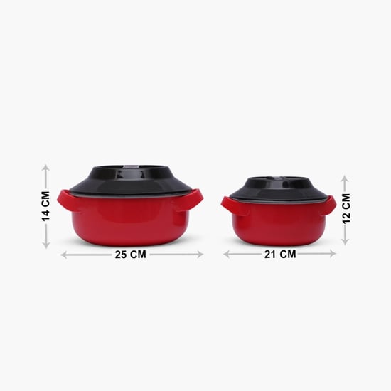 MILTON Microwow Casserole With Lid-Set Of 2 Pcs.