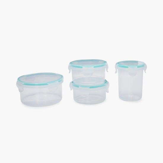 Korobka Set of 4 Polypropylene Lunch Boxes with Bag