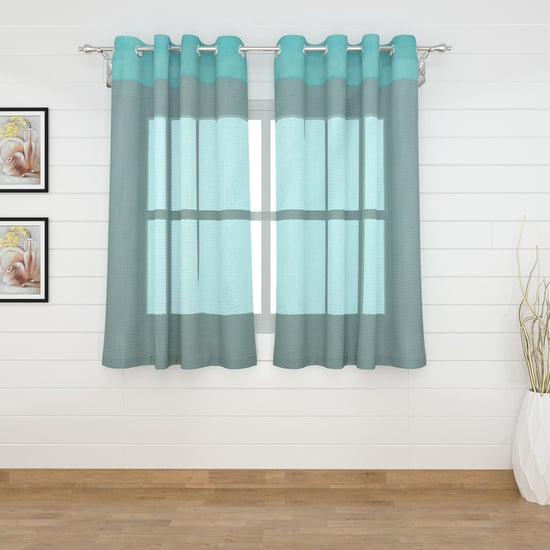Colour Connect Semi-Sheer Window Curtain Pair - 110 x 160 cm