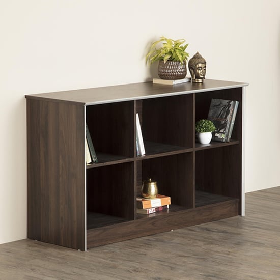 Lewis Credenza 2-Tier Book Shelf - Brown