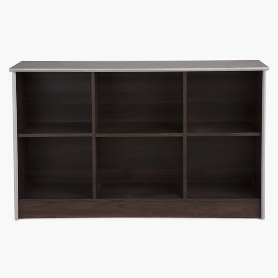 Lewis Credenza 2-Tier Book Shelf - Brown