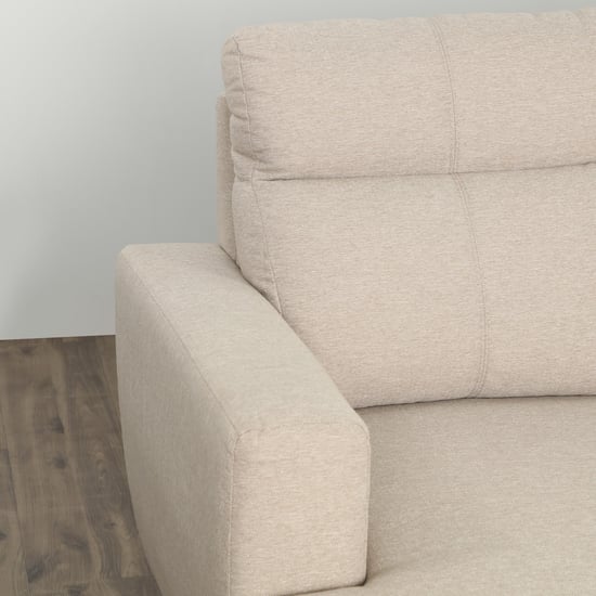 Helios Emily Melody Fabric 3-Seater Left Corner Sofa with Chaise - Beige