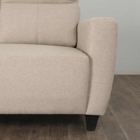 Helios Emily Melody Fabric 3-Seater Left Corner Sofa with Chaise - Beige