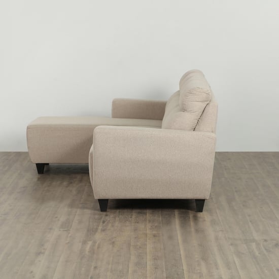 Helios Emily Melody Fabric 3-Seater Left Corner Sofa with Chaise - Beige