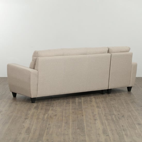 Helios Emily Melody Fabric 3-Seater Left Corner Sofa with Chaise - Beige