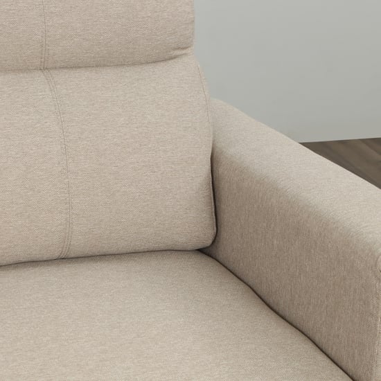 Helios Emily Melody Fabric 3-Seater Left Corner Sofa with Chaise - Beige