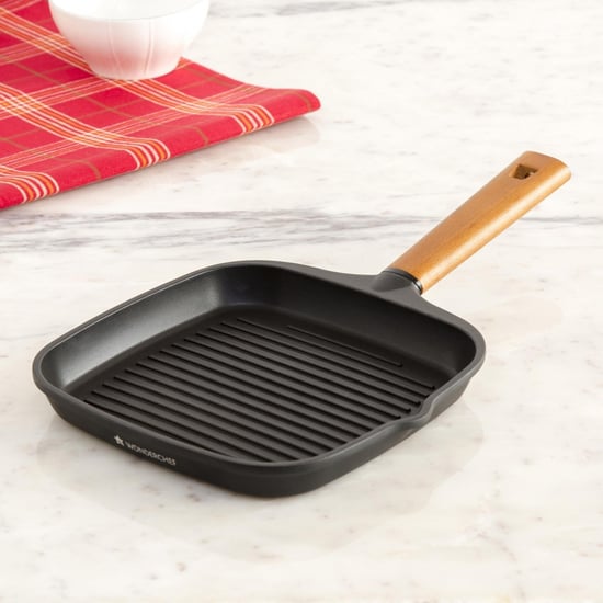 WONDERCHEF Wooden Handle Non-Stick Grill Pan