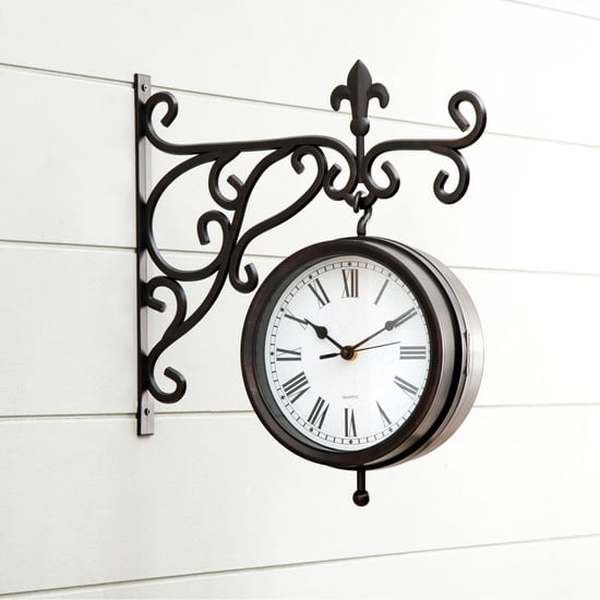 Casablanca Glass Station Wall Clock