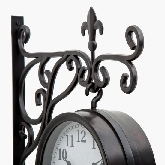 Casablanca Glass Station Wall Clock - 34 x 36cm