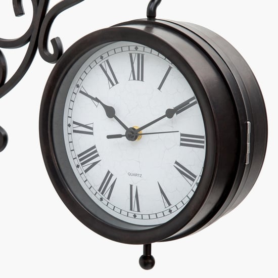 Casablanca Glass Station Wall Clock - 34 x 36cm