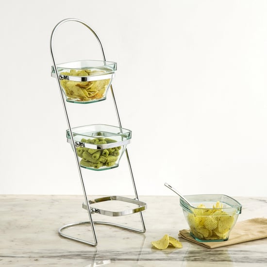 Tropix Vicenza 3-Tier Serving Bowl with Stand - Set of 4