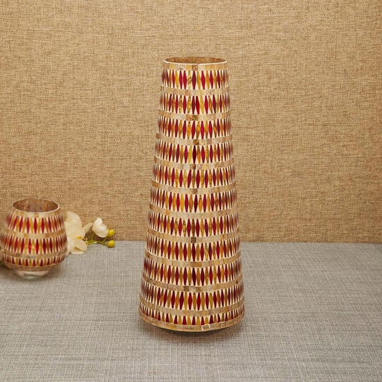 Maira Mosaic Geometric Big Taper Vase