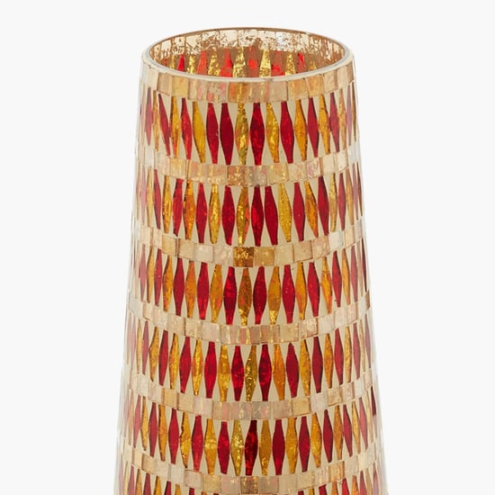 Maira Mosaic Geometric Big Taper Vase