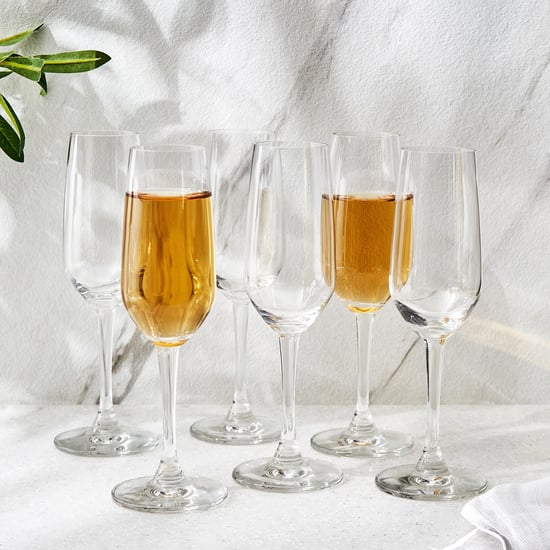 OCEAN Lexington Set of 6 Flute Champagne Glasses - 185ml