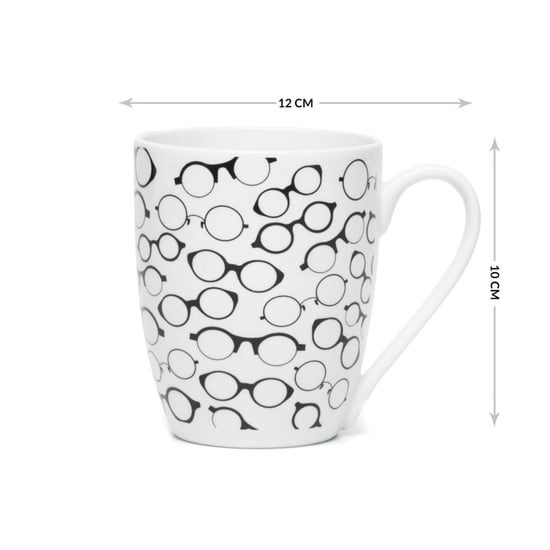 Raisa Retro Glasses Bone China Mug