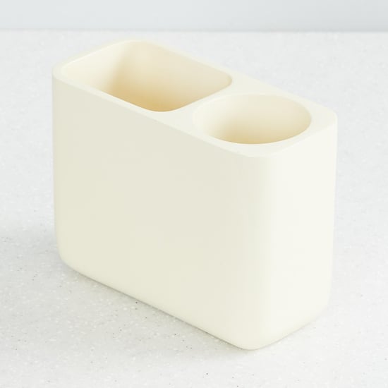 Marshmallow Rectangular Toothbrush Holder