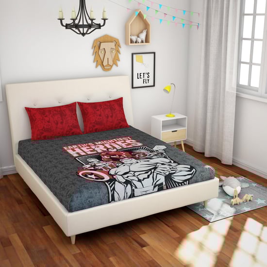 SPACES Essentials Avengers  3-Pc. Double Bedsheet Set- 228 X 274 cm