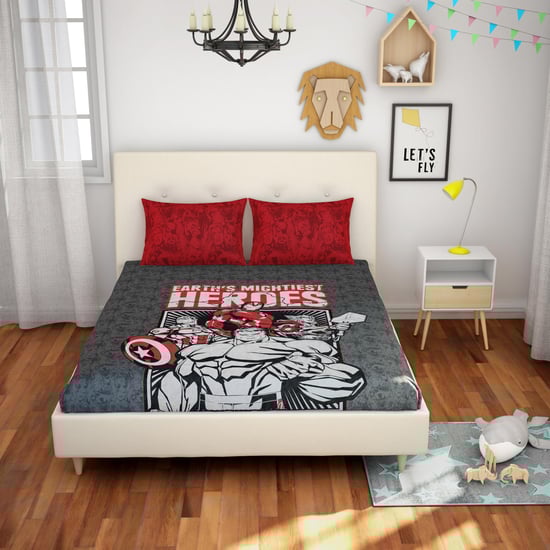 SPACES Essentials Avengers  3-Pc. Double Bedsheet Set- 228 X 274 cm