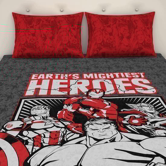 SPACES Essentials Avengers  3-Pc. Double Bedsheet Set- 228 X 274 cm