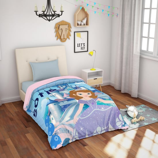 SPACES Essentials Princess Sofia Print Single Bed Dohar- 152 X 220 cm
