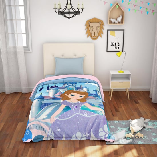 SPACES Essentials Princess Sofia Print Single Bed Dohar- 152 X 220 cm