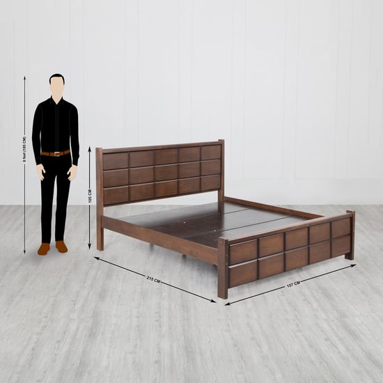 Cresta Queen Size Bed - Brown