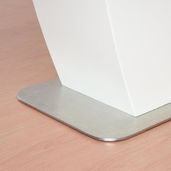 Napster Six-Seater Ceramic Dining Table - Beige-Without Chair