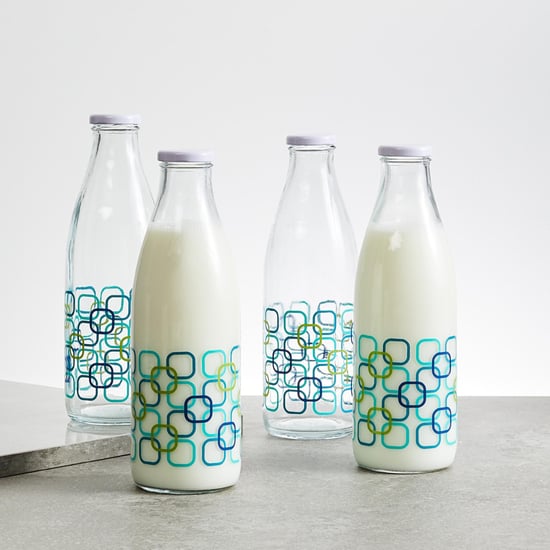 Marley Set of 4 Glass Milk Bottles - 1L