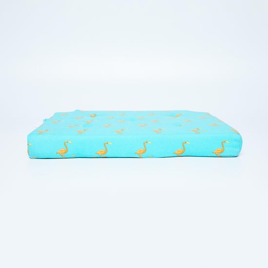 Elite Flamingo Printed Chair Pad - Cotton - 38 cm x 38 cm x 4 cm