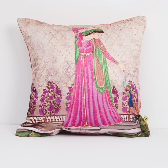 Aurora Art Deco Print Square Cushion Covers - Set of 2 Pcs.