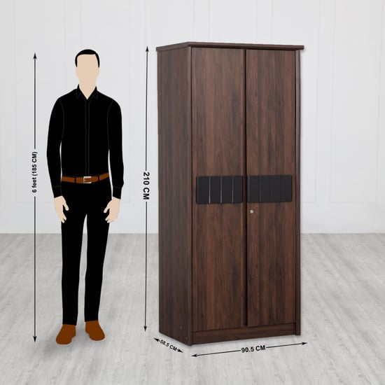 Lewis Nxt 2-Door Wardrobe - Brown