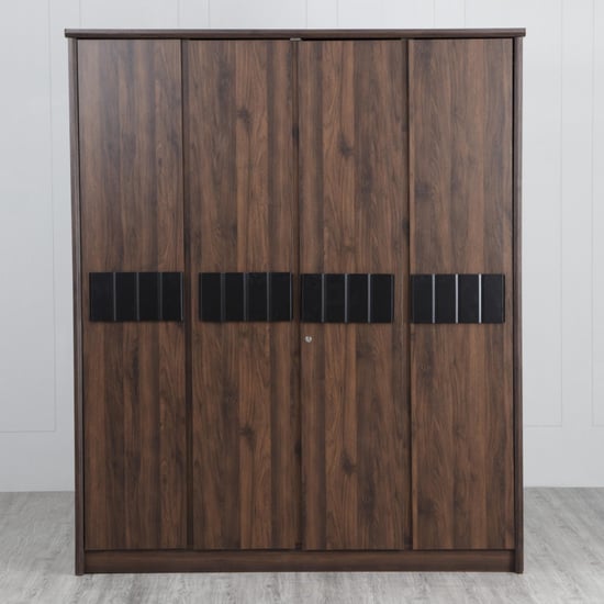 Lewis Nxt 4-Door Wardrobe - Brown | Brown | Engineered Wood