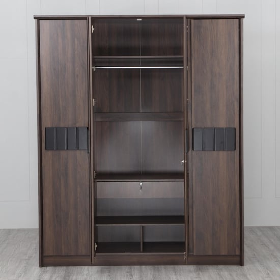 Lewis Nxt 4-Door Wardrobe - Brown | Brown | Engineered Wood