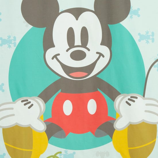 Mickey And Minnie Printed Cotton Bed Sheet-Set Of 2 Pcs.