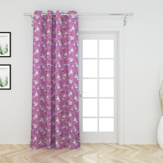 Disney Sophia Printed Cotton Semi-Blackout Door Curtain