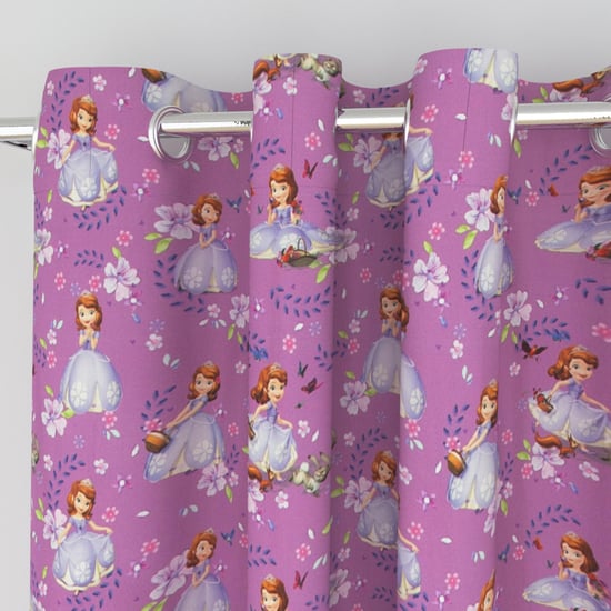 Disney Sophia Printed Cotton Semi-Blackout Door Curtain
