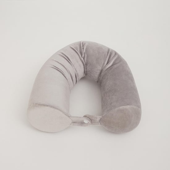 Slumber Twist Textured Memory Foam Cylindrical Pillow - Single Pc. - Memory Foam - 64 cm x 10 cm - Grey