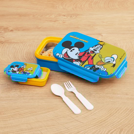 Disney Mickey Mouse Print Round Lunch Box