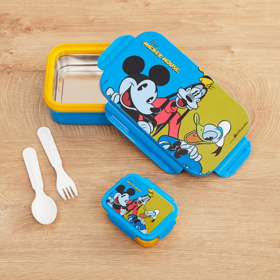 Disney Mickey Mouse Print Round Lunch Box