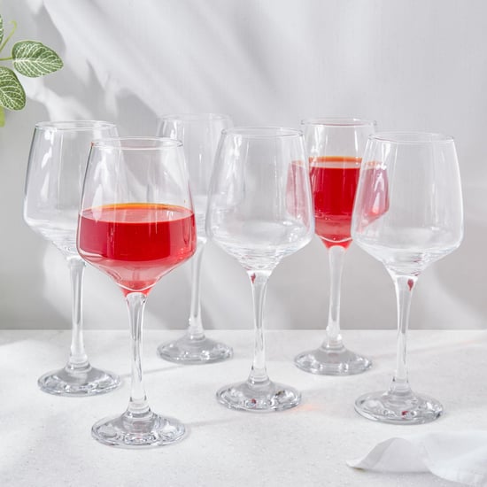 Wexford Firenze Transparent Solid Stem Red Wine Glasses - 415ml - Set of 6