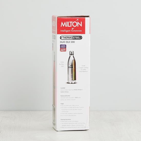 MILTON Thermosteel Duo Bottle- 500 ml Multicolour