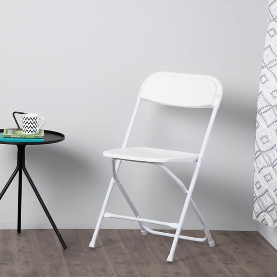 Emma Metal Folding Chair - White