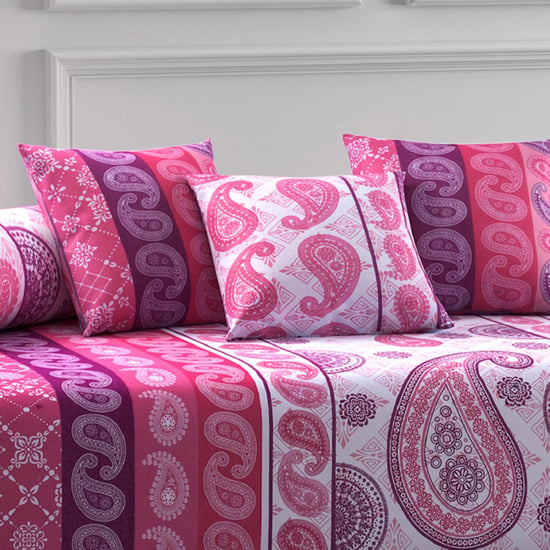 SWAYAM Printed Cotton Diwan Set-Set Of 6 Pcs.
