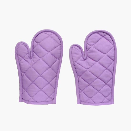 SWAYAM Printed Apron & Oven Gloves - Set of 3 Pcs.